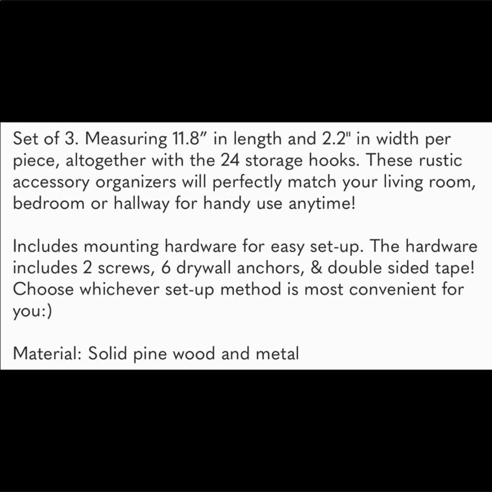 Wooden Hanging Jewelry Organizer - Picture 2 of 2